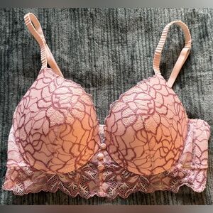 La Vie en Rose Lace Bra 34B Blush Pink